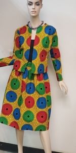 Ankara Skirt Suit